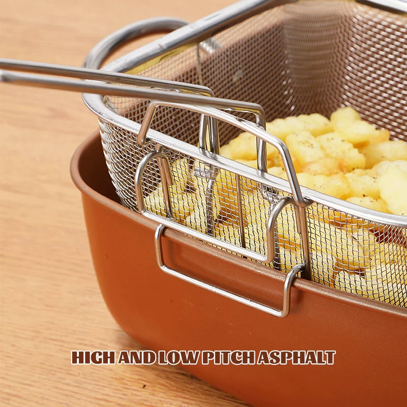 正航 Cuisine pot non-stick pan double handle soup pot frying pan square pot few fume pot Amazon frying pan