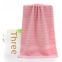 跨境代發素色120g加厚高低毛竹纖維波浪毛巾禮品廣告創意柔軟面巾