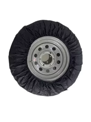 600D Oxford cloth adjustable car tire spare tire cover winter tire protection cover support LOGO size color (Spare wheel cover) - all-black