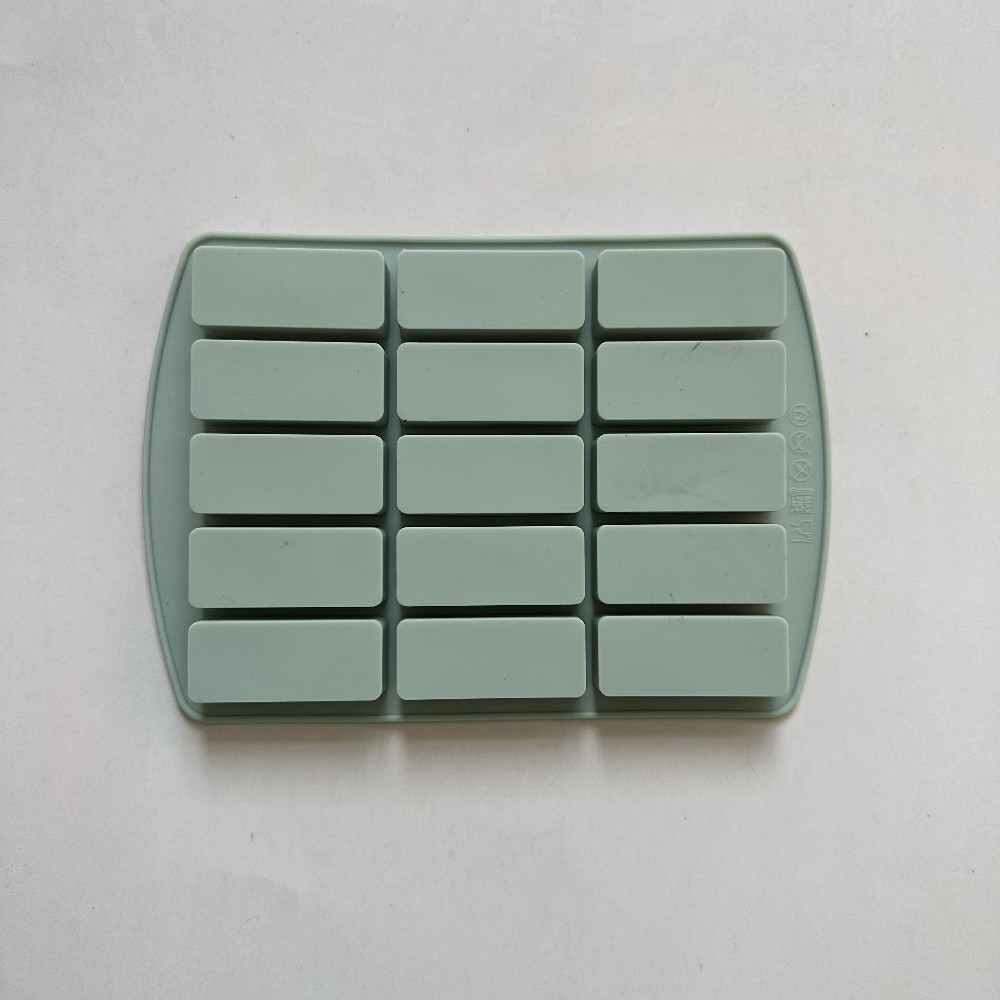 15 líneas largas pequeñas 188 molde de silicona pastel helado pudín molde de postre jabón utensilios