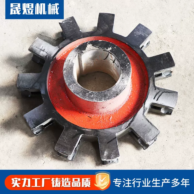工业输送机链轮 双排齿轮多种型号矿用提升机除渣机45#钢机械链轮