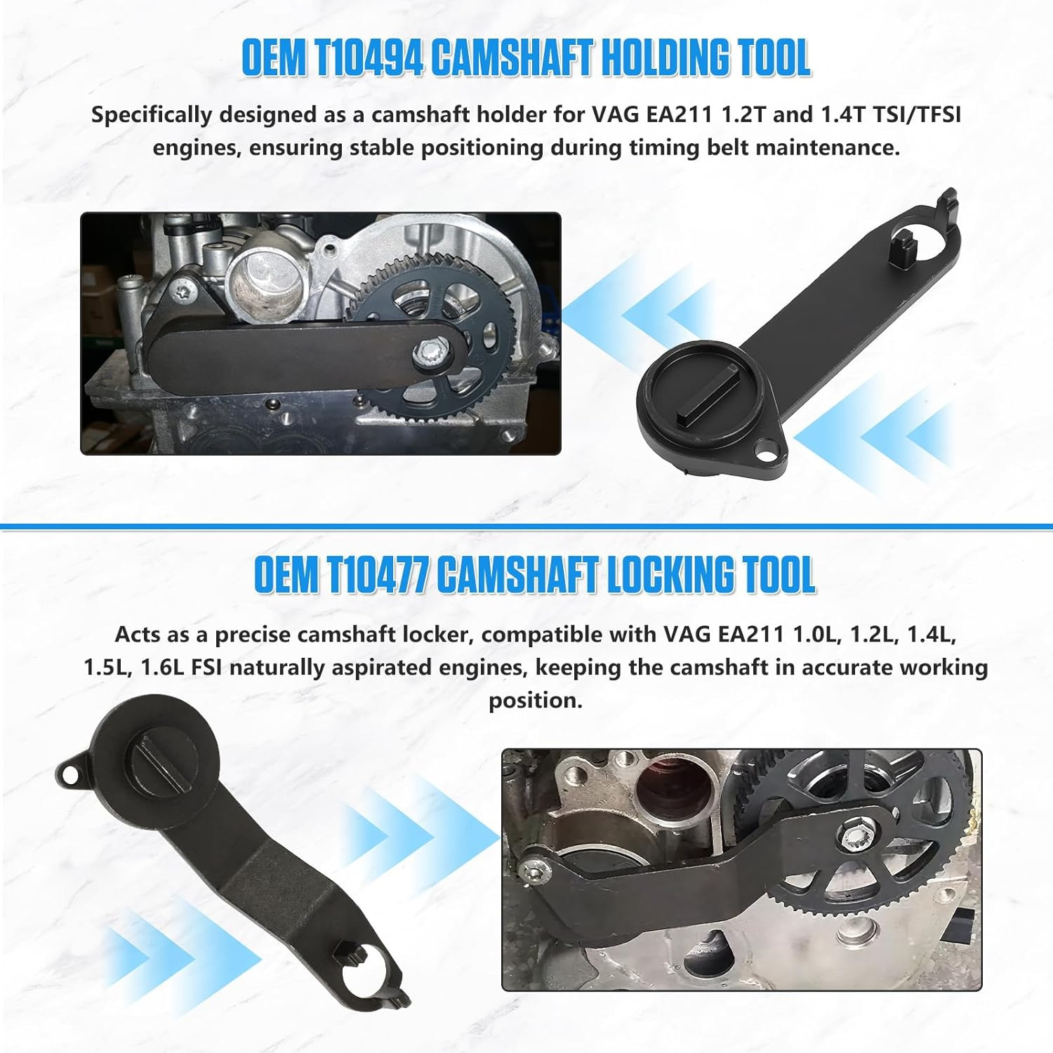 Volkswagen Ea211 1.0L 1.2L 1.4L 1.6L Engine Timing Tool Set Camshaft Tool