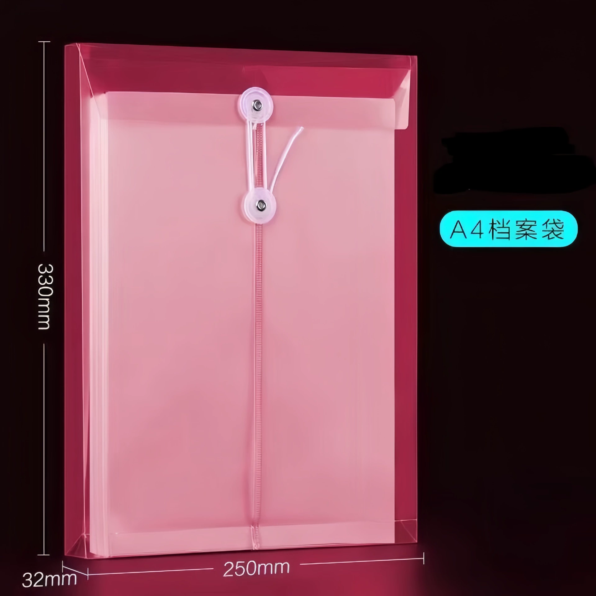 Files bag for folders, capacious storage bag for documents, custom-made, increased thickness