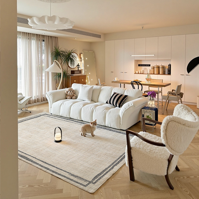 Colección de alfombras retro sin formaldehído polipropileno ultraflexible sala de estar lujosa sensación de alto nivel alfombra de cama personalizada