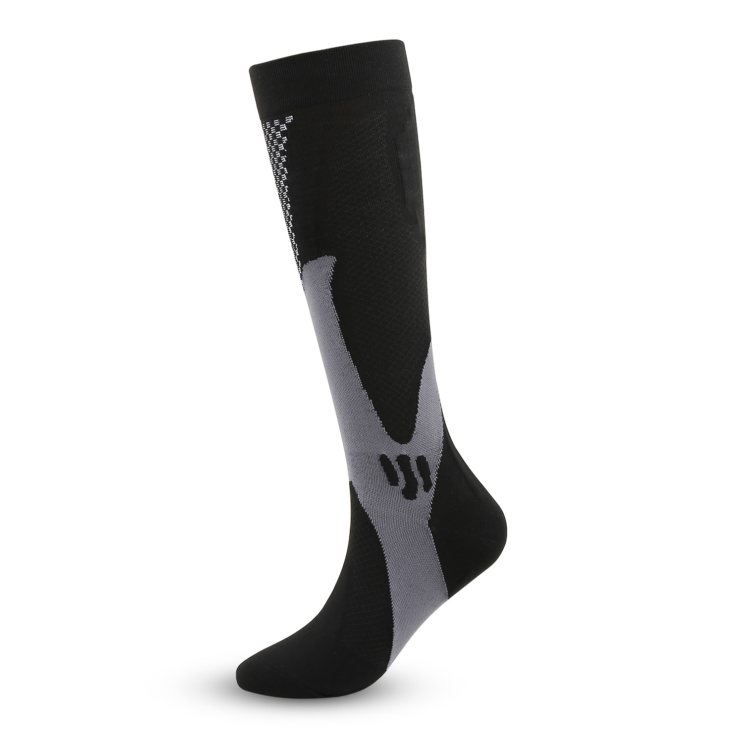Amazon cross-border calcetines de compresión de nylon hombres y mujeres calcetines de compresión calcetines de fútbol largos calcetines deportivos para correr al aire libre