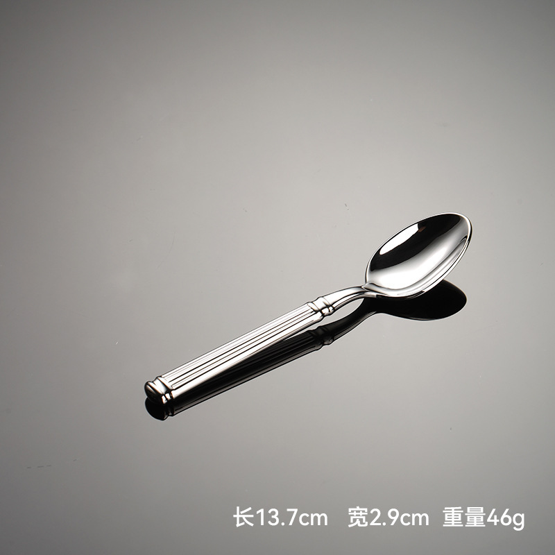 エイン鍛造304ステンレスローマ柱シリーズ洋食ナイフフォークスプーンホテル用食器重厚高颜値|undefined
