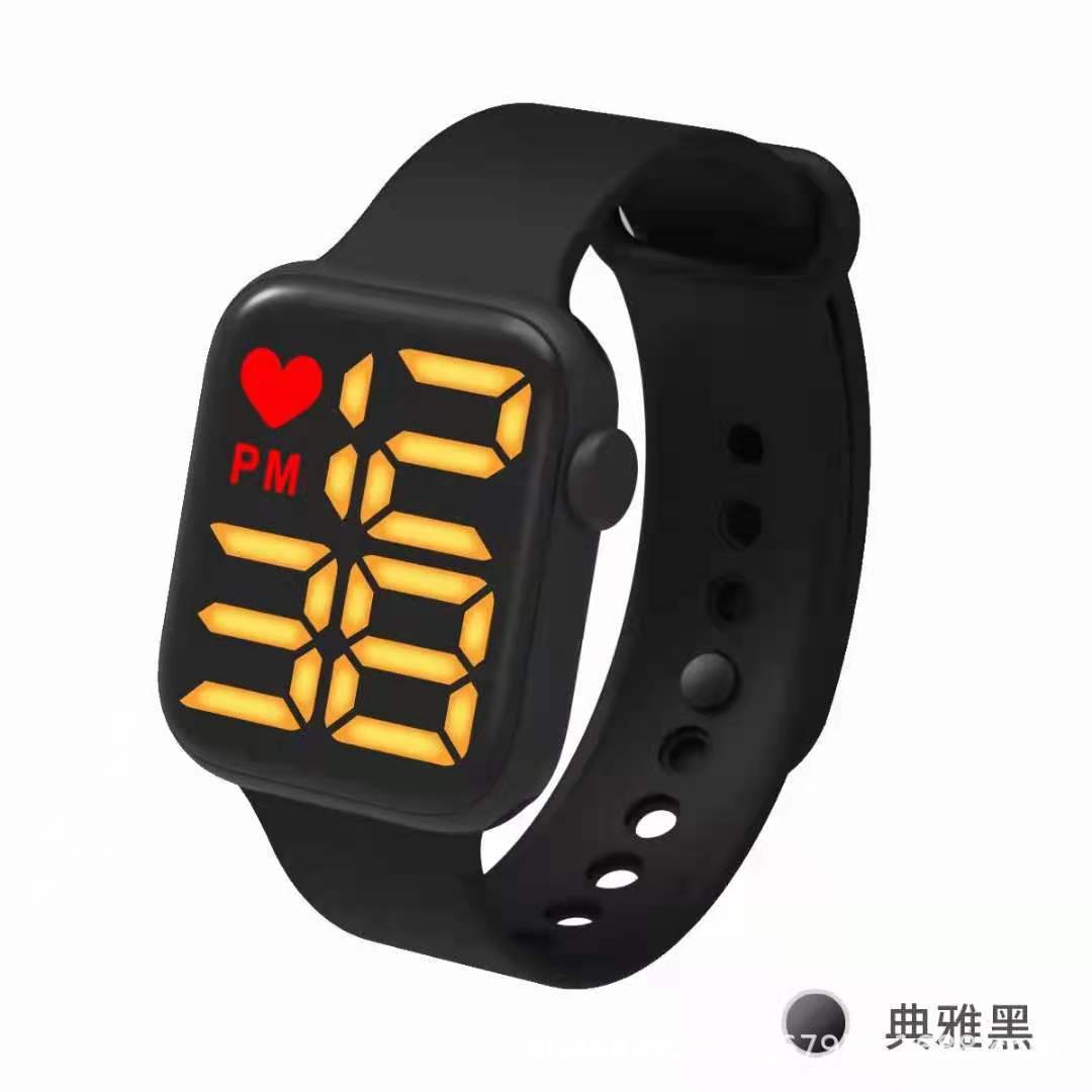 Apple, electronic men's watch for men and women, trend fashionable children's digital watch, 2021 collection, for beloved 4