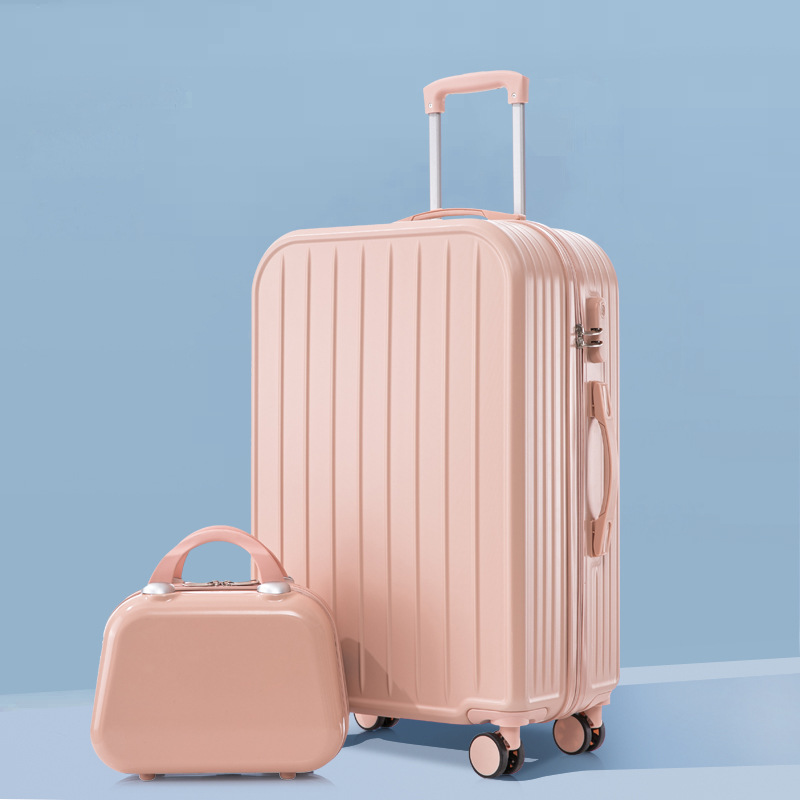 Maleta de tracción para hombres de viaje contraseña maleta de cuero de gran capacidad maleta para mujeres nuevo color gradiente estudiantes de alto valor facial