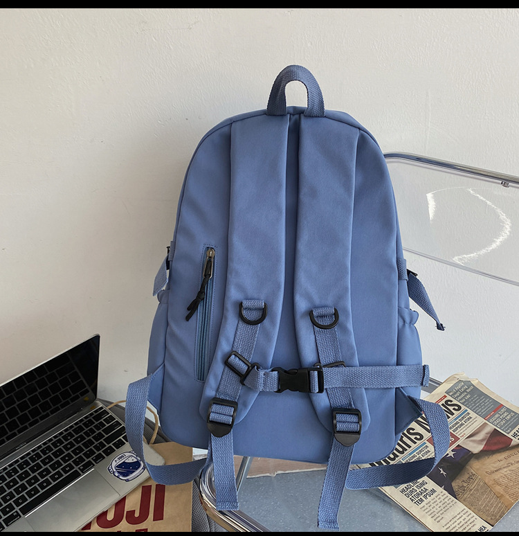 Korean Version Of Large Capacity Wild Backpack College Students Fashion Trend Couple Backpack display picture 23