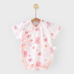 Cotton A Class Bottomless Bodysuit Infant Hanger Newborn Clothes Baby Onesie Summer Crawling Suit Monk Suit Thin