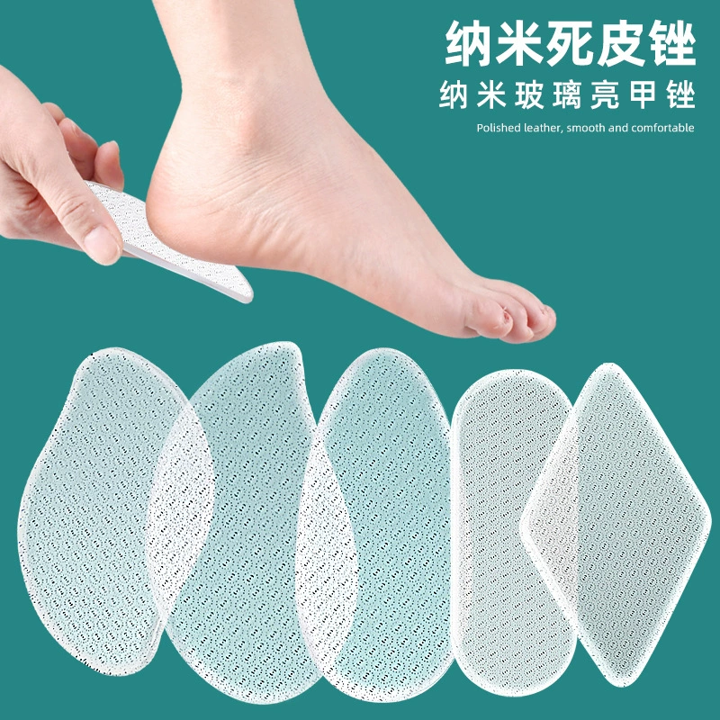 Нано-стекло шлифовальные ножки для удаления мертвой кожи педикюр шлифовальные полоски полировальные инструменты портативный спот оптом