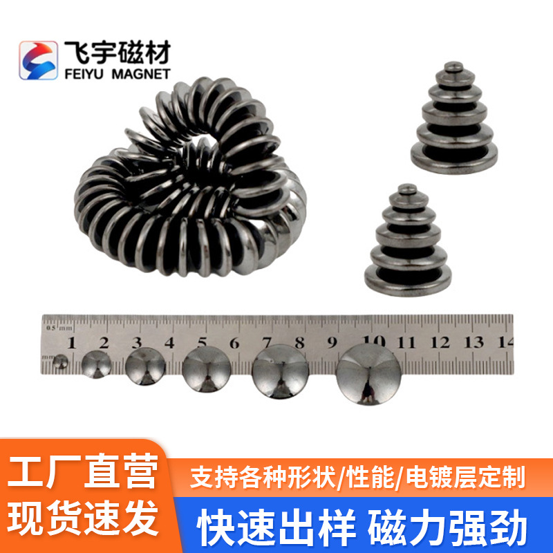 现货速发抛光面包磁铁 磁疗保健磁石 黑色圆形面包磁 黑胆石磁片