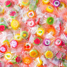 散装糖果批发网红创意水果切片糖年货喜糖小零食独立包装硬糖厂家