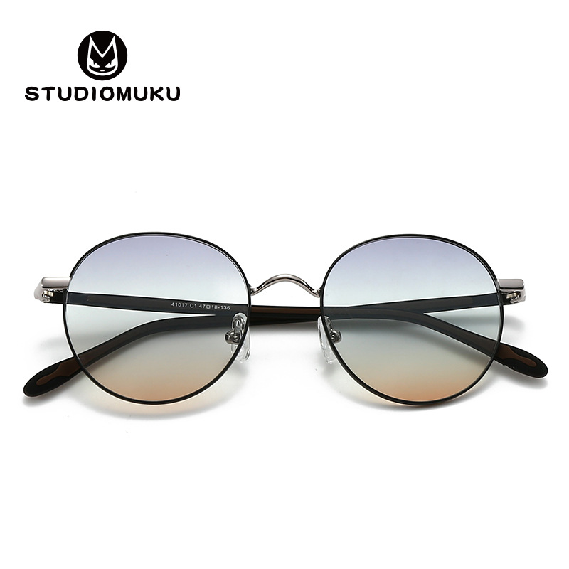 STUDIOMUKU gafas de madera cool alta sensación de pullo polarizado gafas de sol de nylon redondas con gafas de sol para niños