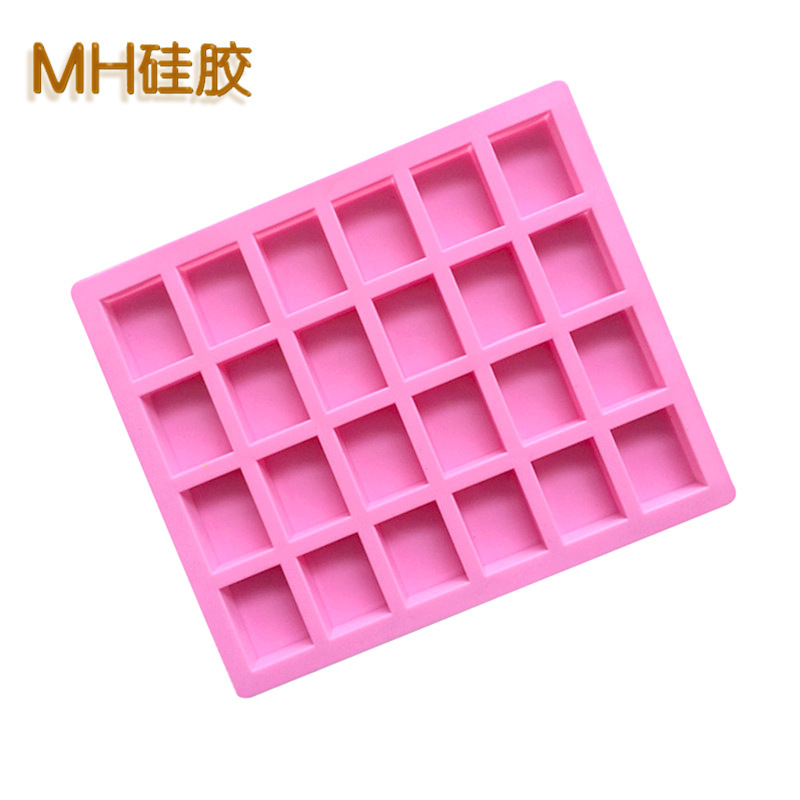 明昊24連小方石けんシリカゲルケーキ型香薫ろうそく型diy焙煎石けん型氷格チョコレート型|undefined