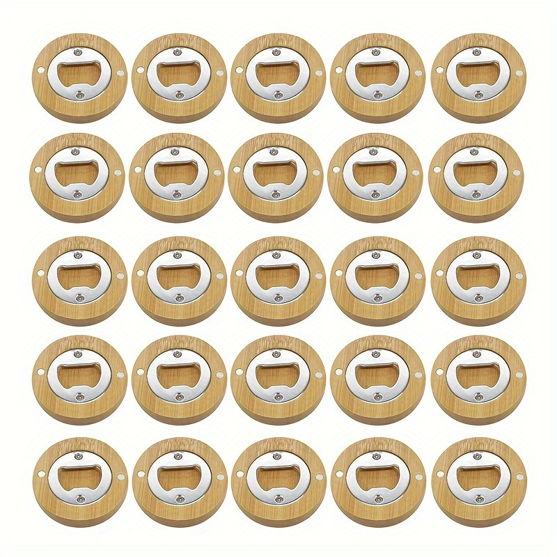Spot fabricante de abrebotellas magnéticas de bambú y madera exclusivamente para abrebotellas de bricolaje hechas a mano para regalos de fiesta de bodas