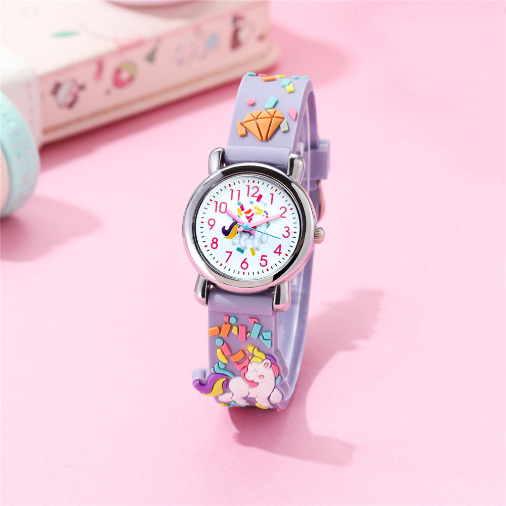 Casual Unicorn Buckle Quartz Kids Watches display picture 1