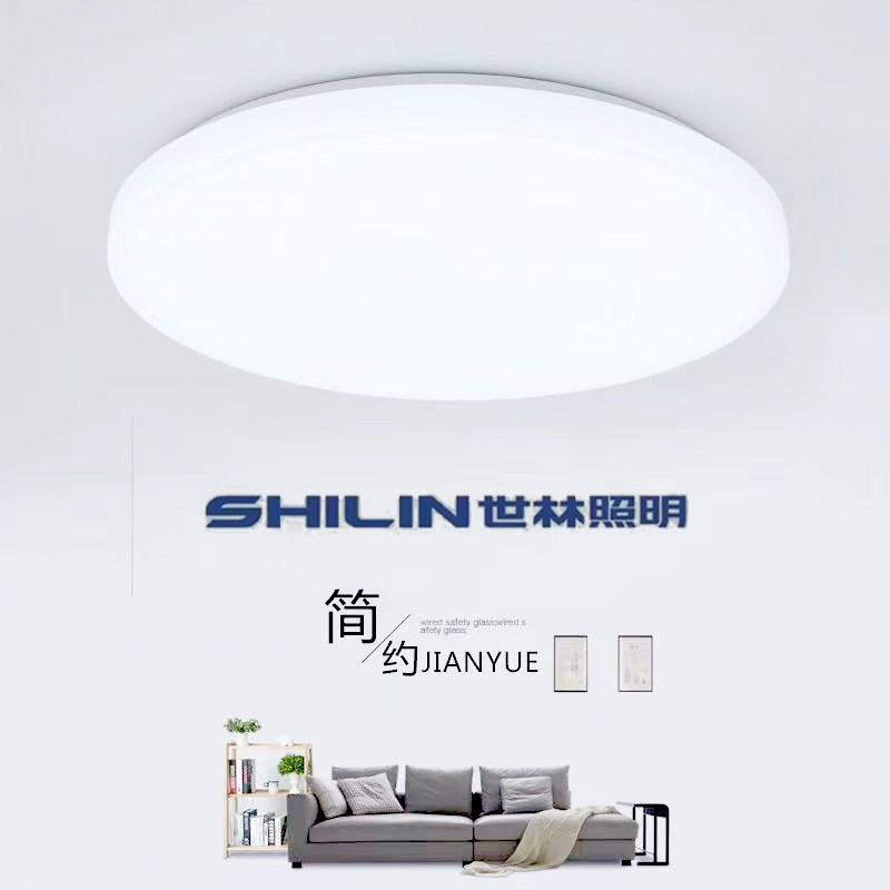 Shilin Led Ceiling Light Pure White Round Ultra-Thin Ceiling Light Bread Light Corridor Light Stairway Balcony Led Light