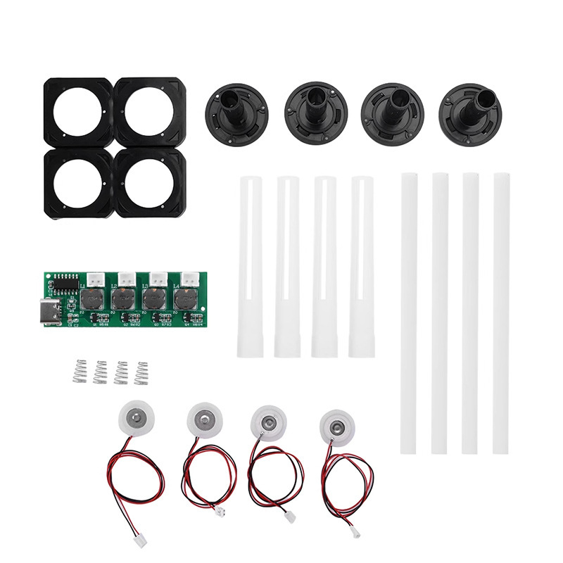 超音波アトマイザーTYPE-Cインポートスイッチなし4スプレー加湿器モジュールdc 5vアトマイザー制御板DIY|undefined