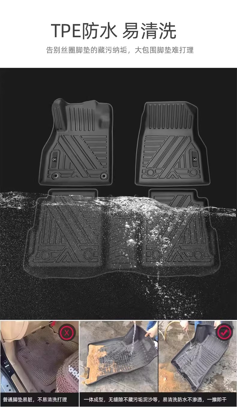 Honda Freed Right-Hand Drive Tpe Floor Mats Gt Series Gt6Gt7Gt8 Suitable for Car Mats Waterproof Floor Mats Wear-Resistant and Non-Slip