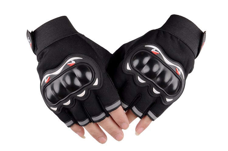 Dedo completo fuera de carretera primavera, verano y otoño montar medio dedo motocicleta ciclismo guantes al aire libre cáscara dura mano protección guantes de la motocicleta