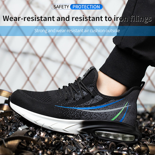 Manufacturer wholesale wear-resistant anti-slip anti-smash anti-puncture labor protection shoes cross-border factory workshop construction site protective work shoes for men