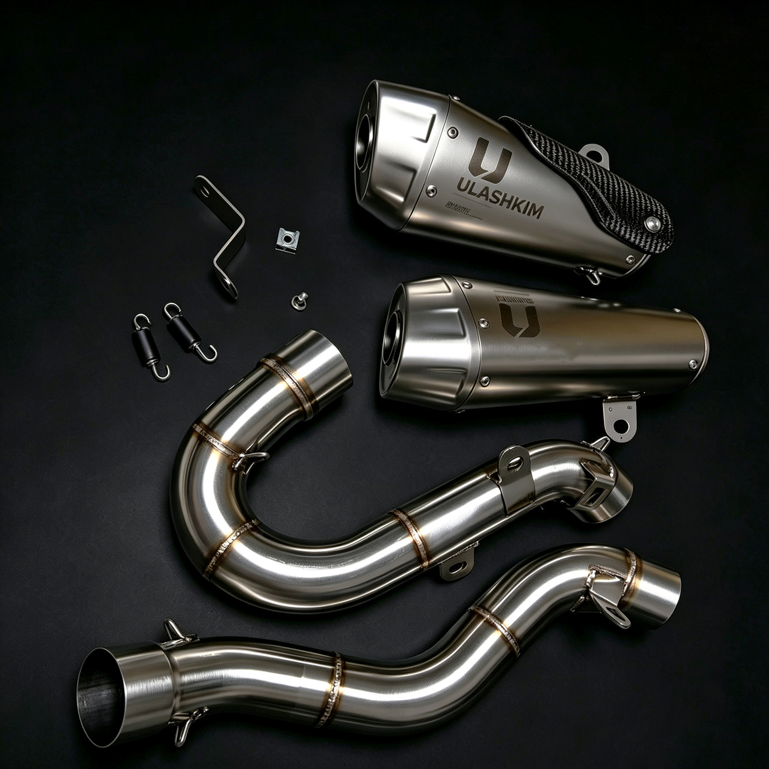 Motorcycle exhaust pipe suitable for Ducati Panigale V4 18-24 stainless steel exhaust pipe silencer