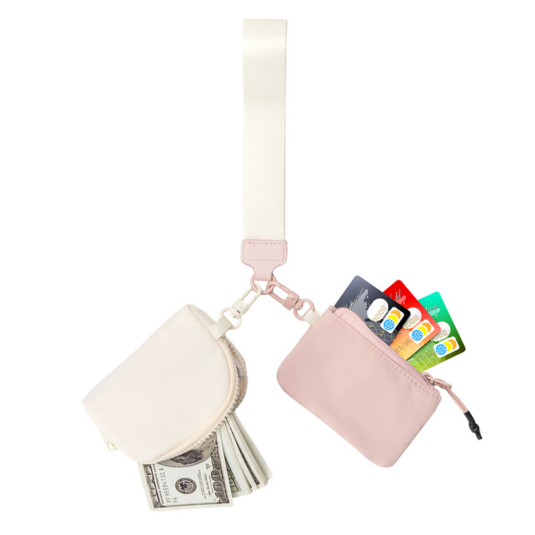 Bolso de muñeca para mujer Spot, bolso portátil Lulu para guardar tarjetas, monedero pequeño para tarjetas bancarias_voghion.com