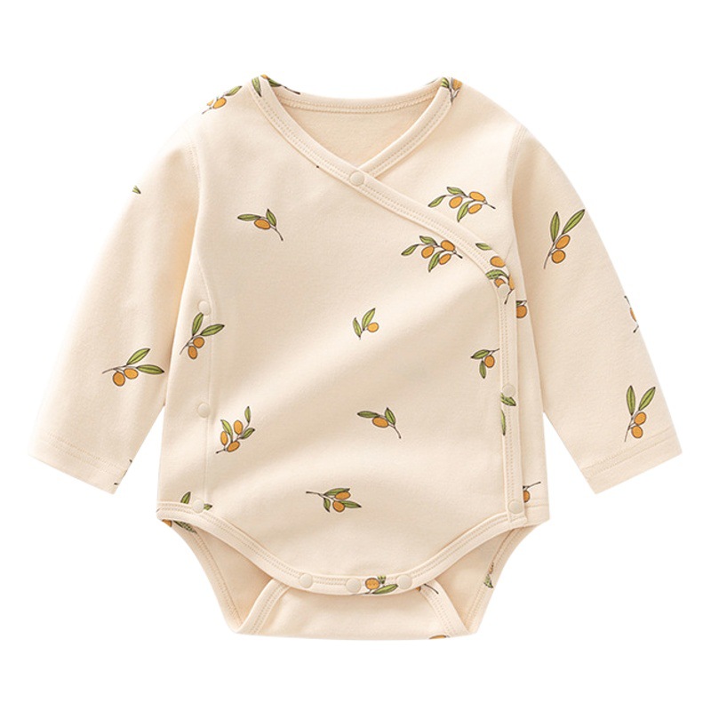 INS bebé vaina ropa primavera y otoño bebé triángulo mameluco clase un puro algodón impreso bottoming recién nacido Ropa mono