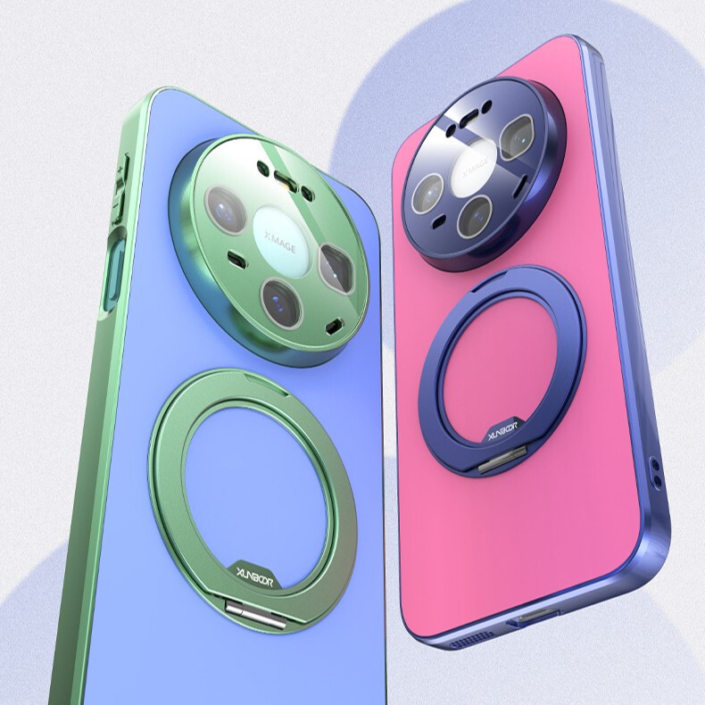 Compatible with Huawei Mate80 Pro Max, two-tone phone case with 360-degree rotating stand, Mate70 Pro anti-drop protective cover Compatible with Huawei Mate80 Pro Max, two-tone phone case with 360-degree rotating stand, Mate70 Pro anti-drop protective cover