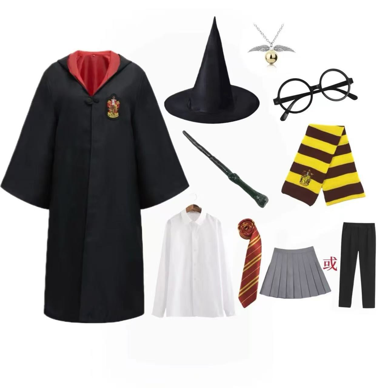 Túnica con Capucha Mágica para Cosplay de Poliéster para Halloween y Espectáculos
