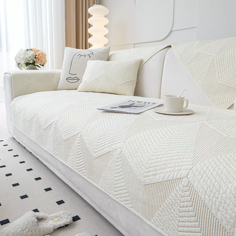 sofa cover scandinavian four‑season non‑slip seat protector, pillow/pillowcase options, multiple sizes