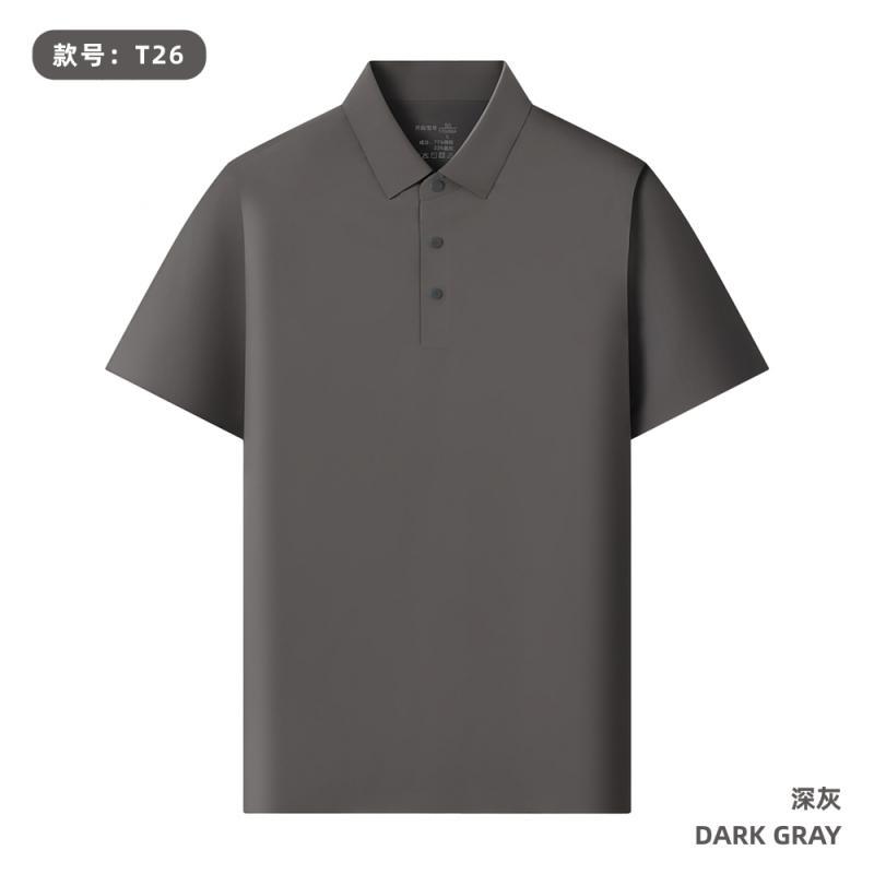 165 gramos de peso ligero todo sin marca de prensado de segundo cuello Polo personalizado LOGO café tienda de té de leche impresión de ropa de trabajo