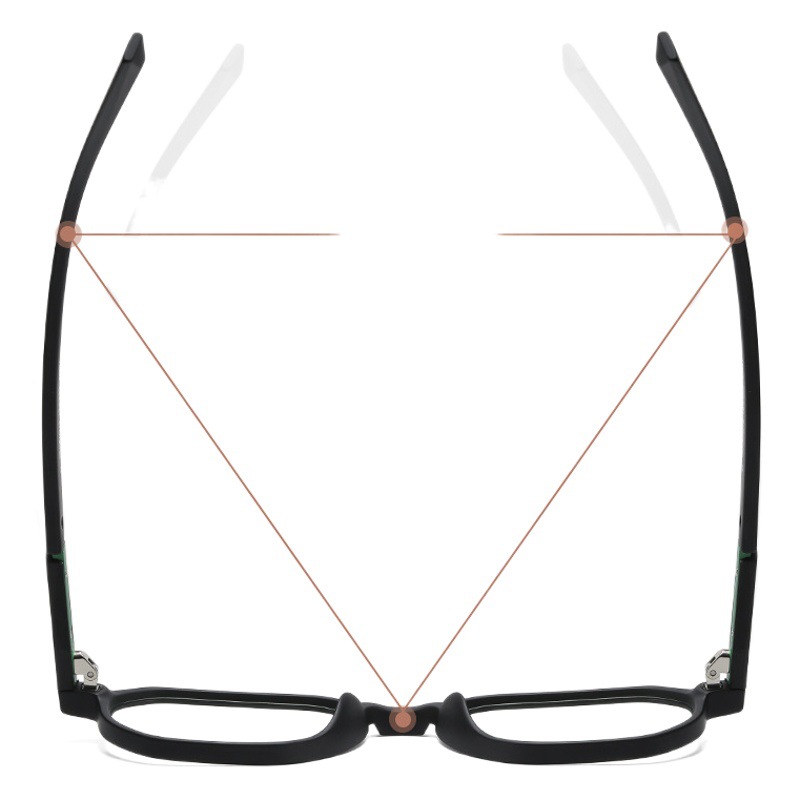 2022 Nueva miopía gafas de marco de moda de las mujeres gafas lisas TJ852 ultra-ligero TR90 multi-Frontera azul gafas de luz de los hombres