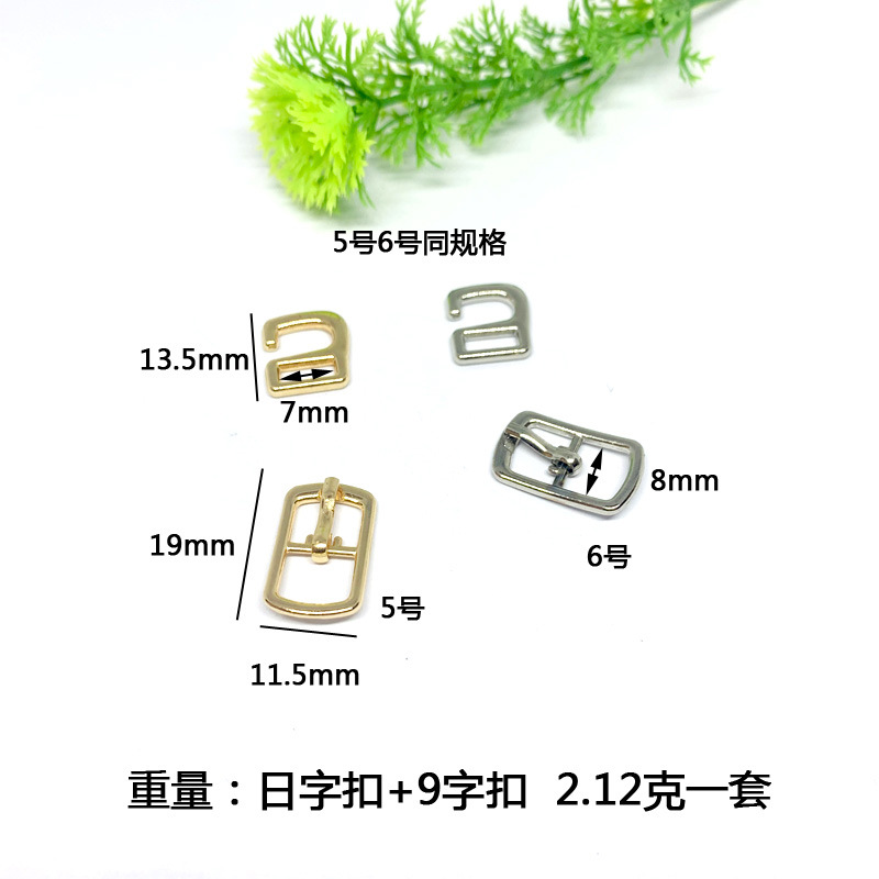 Sandalias de mujer con hebilla hebilla japonesa zapatos de cuero para niños tacón trasero gancho de metal tacones altos con hebilla fija gancho de 9 caracteres