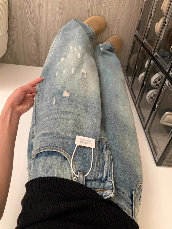 美式复古高腰蓝色牛仔裤女春季2025新款显瘦直筒裤宽松拖地阔腿裤|undefined