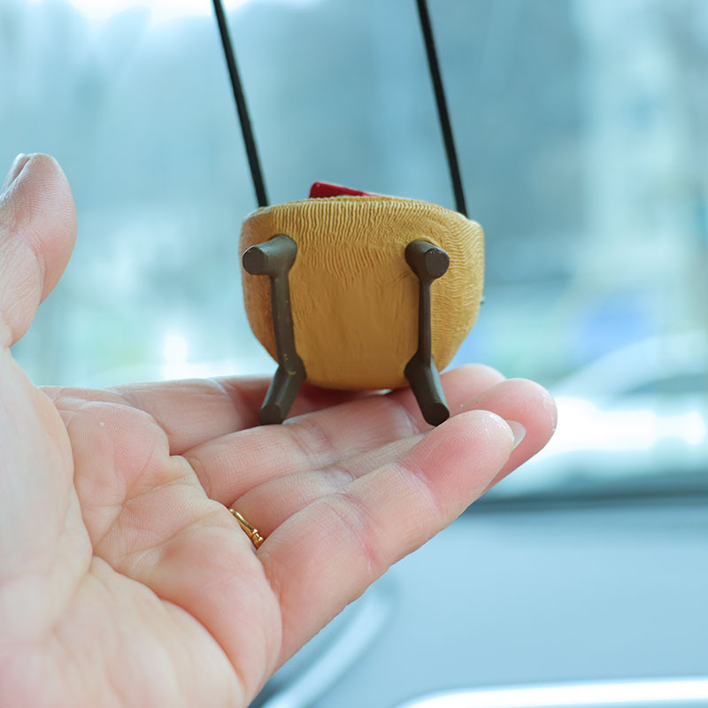 Cartoon frog sitting sofa cross-border car decoration interior pendant pendant car pendant decoration