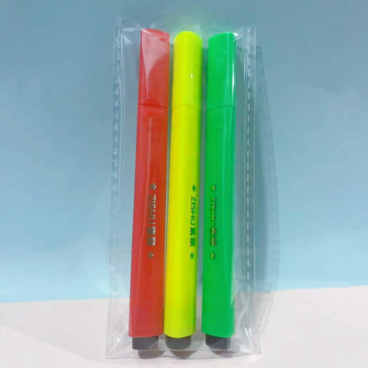 Púrpura ratón triángulo varilla de gran capacidad acuarela pluma kindergarten arte pintura color pluma traje estudiante acuarela color pluma