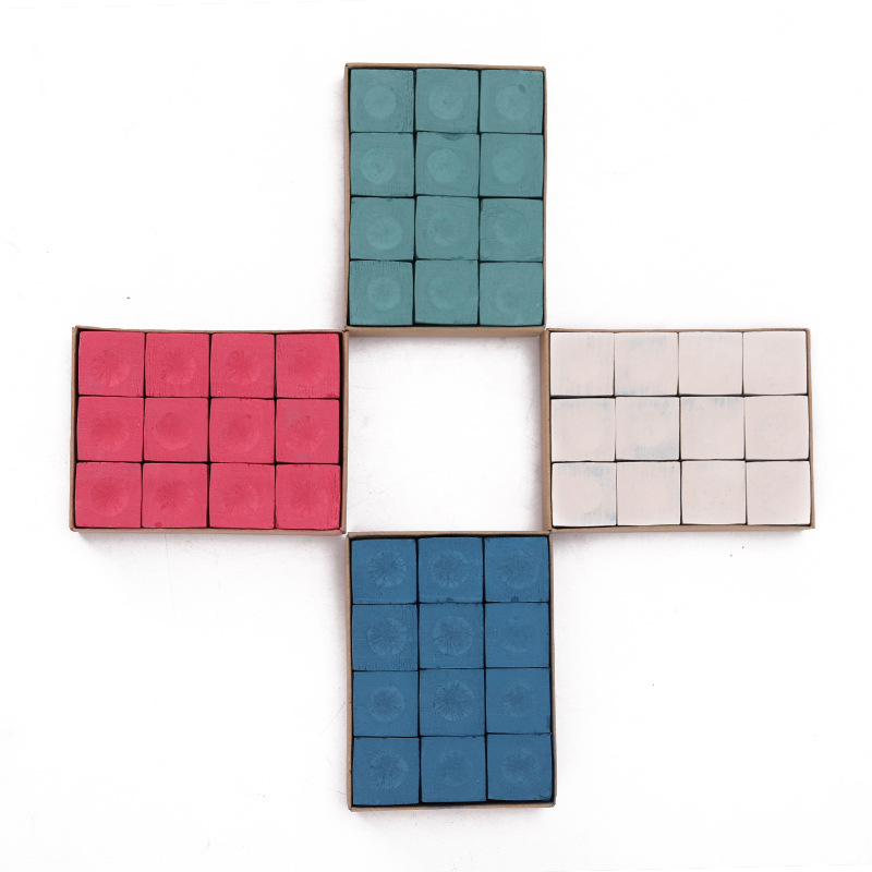 Grado A billar pistola polvo billar polvo de limpieza varilla billar chocolate en polvo azul aceitoso caja grande chocolate en polvo billar suministros accesorios