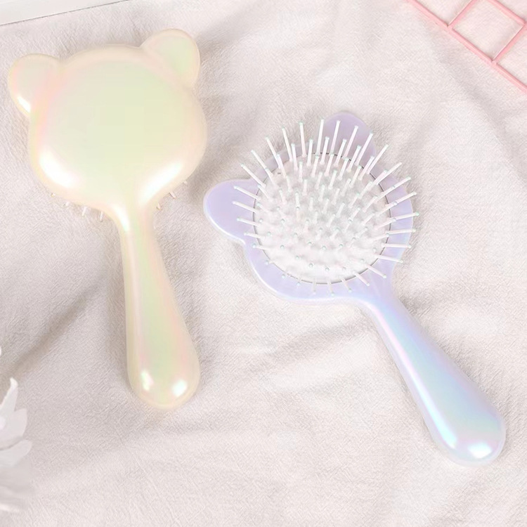 ラブシンフォニーコットンベアエアバッグマッサージコーム学生女性インエアクッションコームかわいいガーリーハートヘアスムージングコーム|undefined