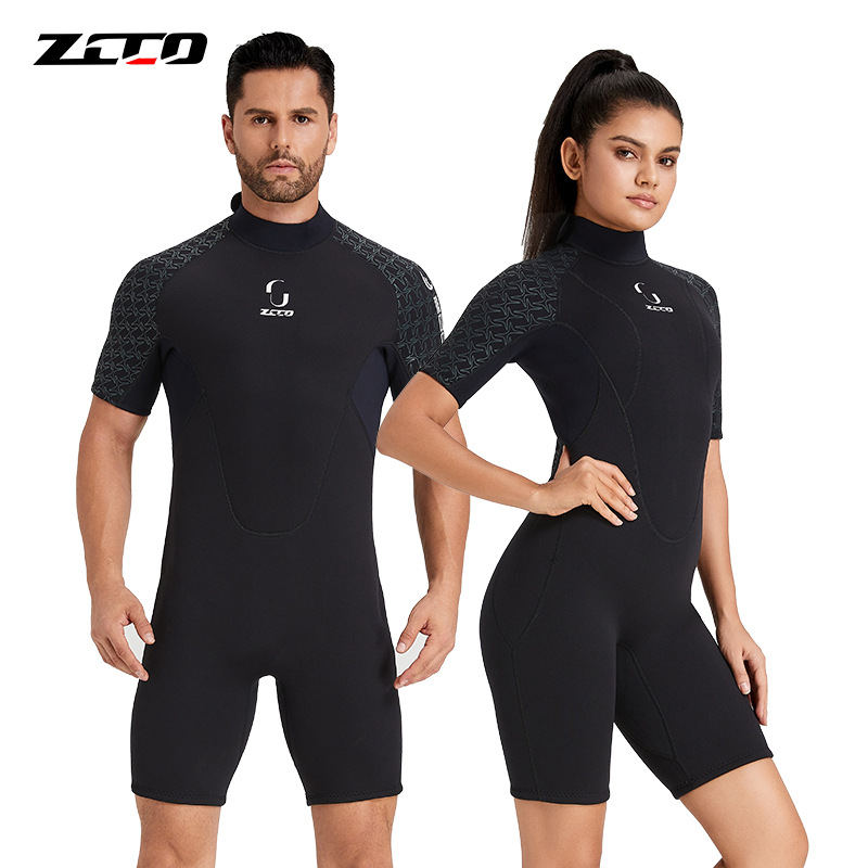 ZCCO New 3mm short sleeve diving suit men's diving suit thickened warm diving suit women's cold proof surfing suit