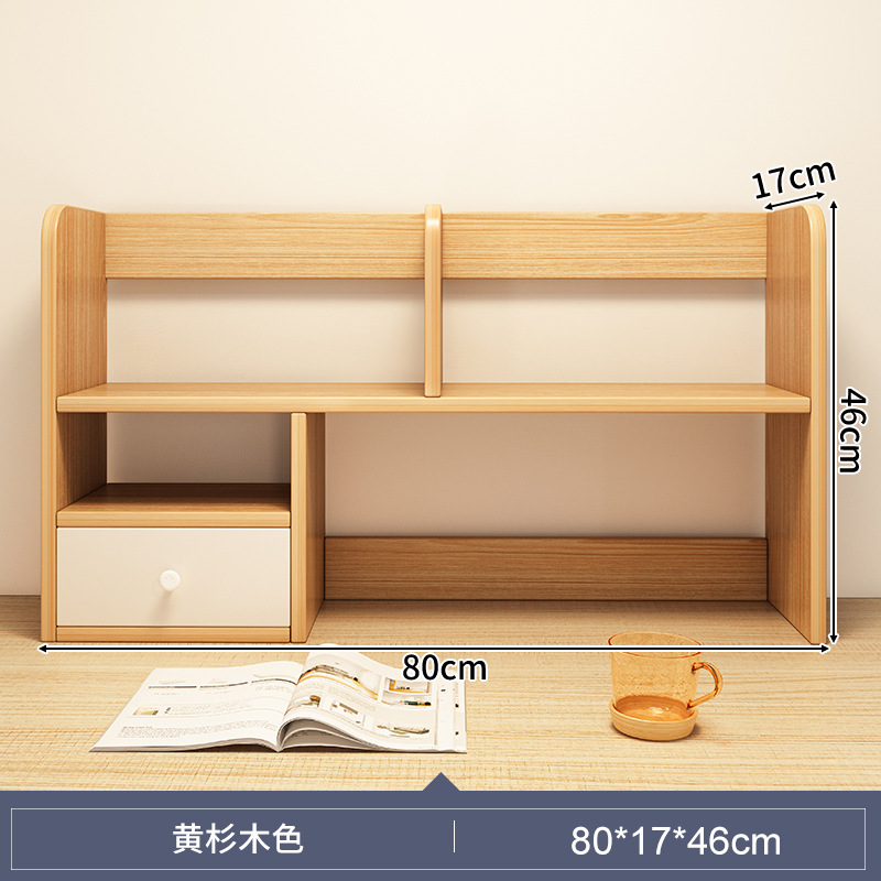 Estante de escritorio estante de almacenamiento de escritorio dormitorio cosas buenas mesa de estudio multi-capa pequeño estante