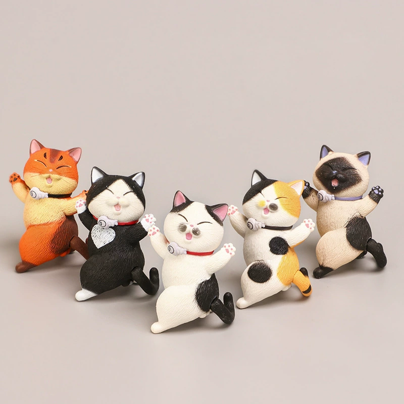 Большой минифигурка, мультяшная кукла, игрушка, 7 см, котёнок, кот
