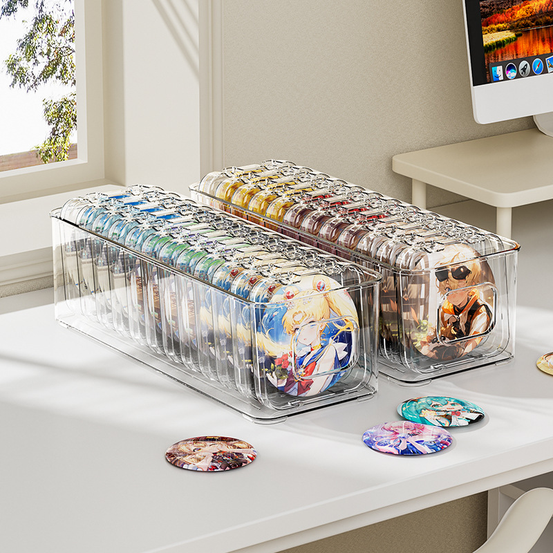 Yum Storage Box Transparent PET Desktop Storage Box Cosmetic Storage Box Food Basket Household Kitchen Grocery Box