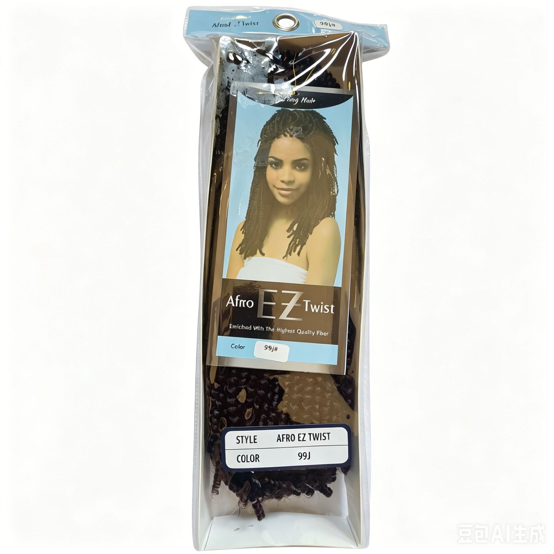 Cabello de crochet de fibra química Afro EZ Twist Pequeña peluca de primavera Twist trenza cabello
