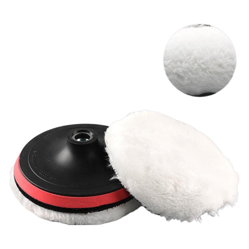 Flocado cepillado papel de lija autoadhesivo bandeja de la ventosa de gamuza Placa de molienda placa pegajosa disco de pulido eléctrico 1