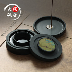 火鍋硯台書法專用多功能帶蓋防蒸發不干墨初學者練毛筆字可研磨墨