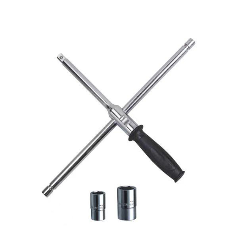 鹰之印工具 折叠式快速十字架套筒扳手 汽车轮胎扳手 拆换胎工具