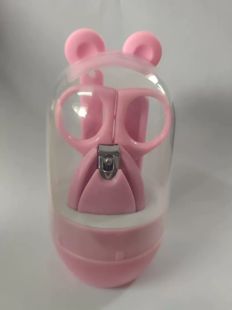 Детские ножницы кусачки для ногтей цилиндр из четырех частей кусачки для ногтей костюм уши серии материнских и детских принадлежностей оптом