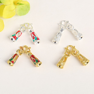 18k��ɫ��ɫW���^���ͬm�ſ�diy����������β�B�ӿ��Ʒ���